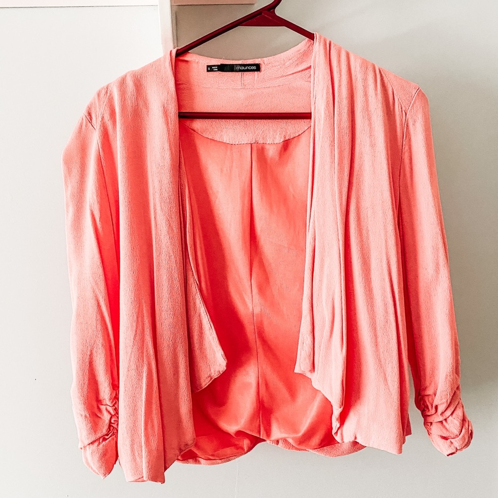 Coral/Peach blazer